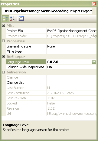 Screenshot for Visual Studio 2005 and 2008 compatibility with ReSharper