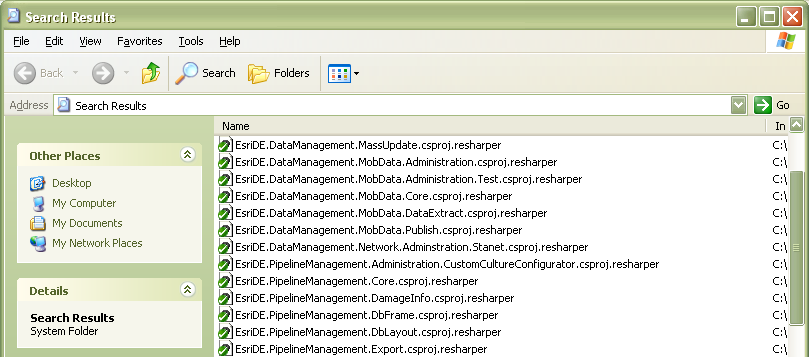 Screenshot for Visual Studio 2005 and 2008 compatibility with ReSharper