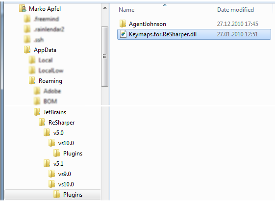 Screenshot for Get Keymaps for ReSharper running