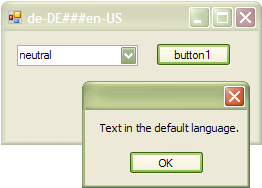 Screenshot for Multilanguage with C#